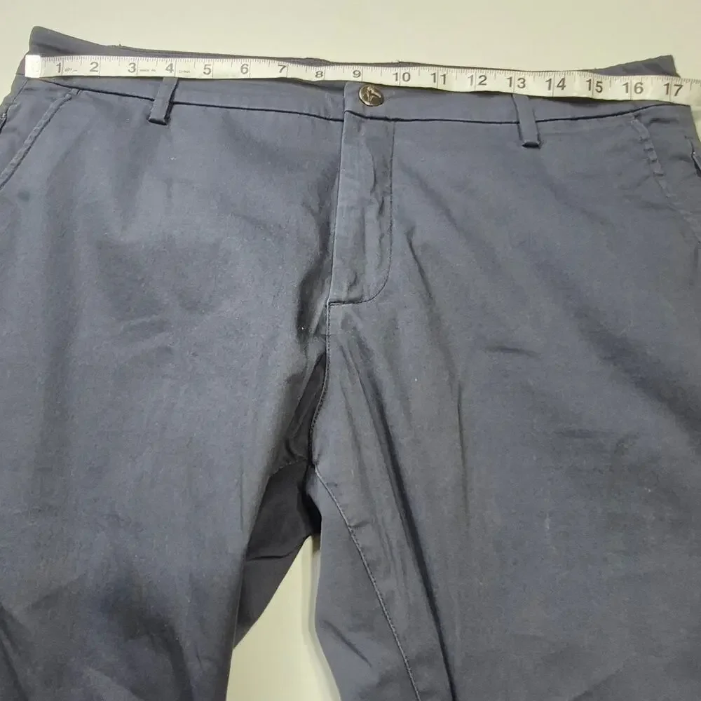 Birddogs Pants Men 36 Stretch Navy Blue Boomstick Liner Golf Performance Chino